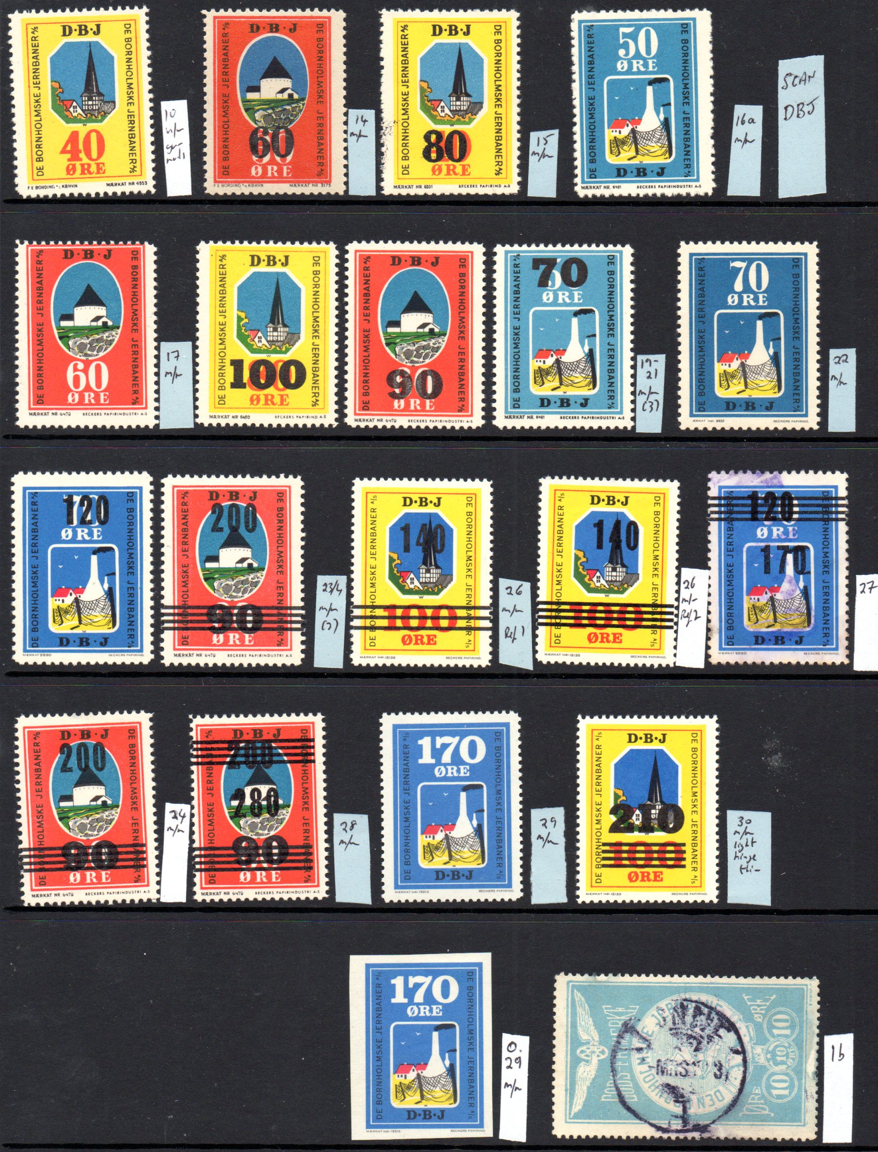 Scan of Stamps