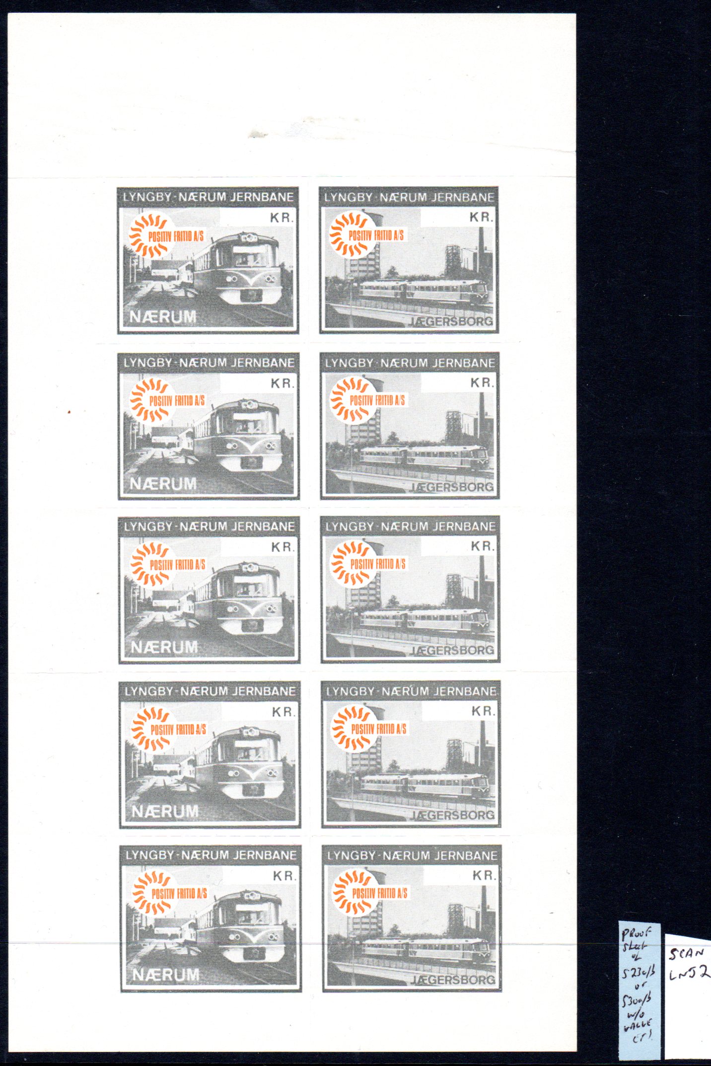 Scan of Stamps
