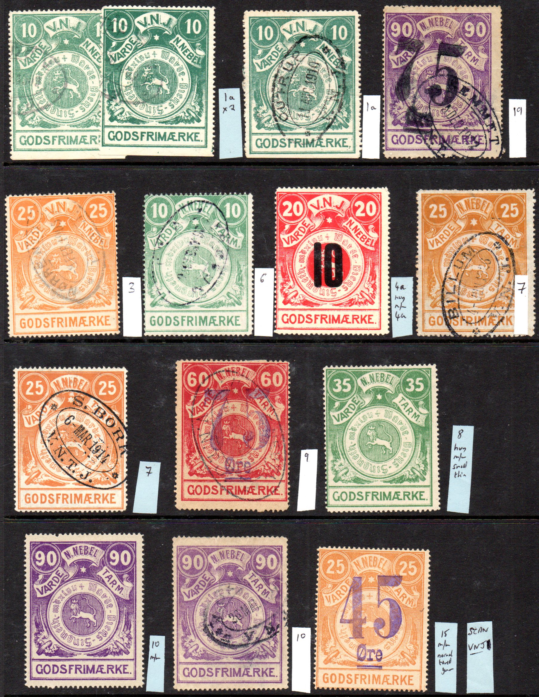 Scan of Stamps