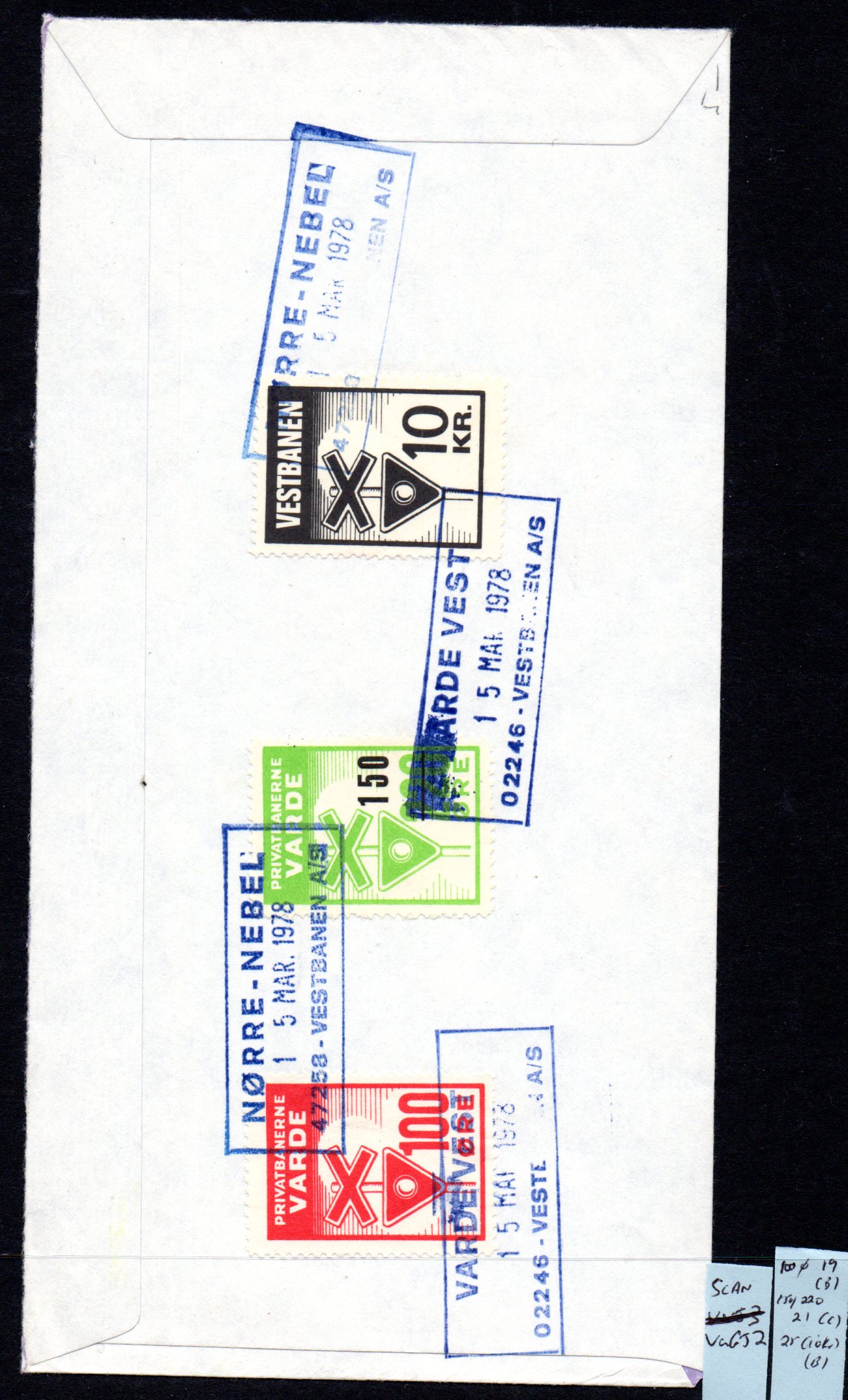 Scan of Stamps