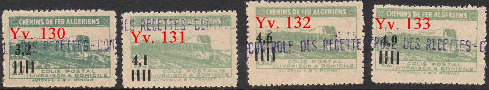 Scan of Yvert 130-133