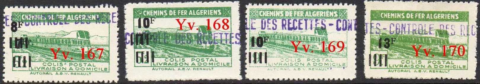 Scan of Yvert 167-170