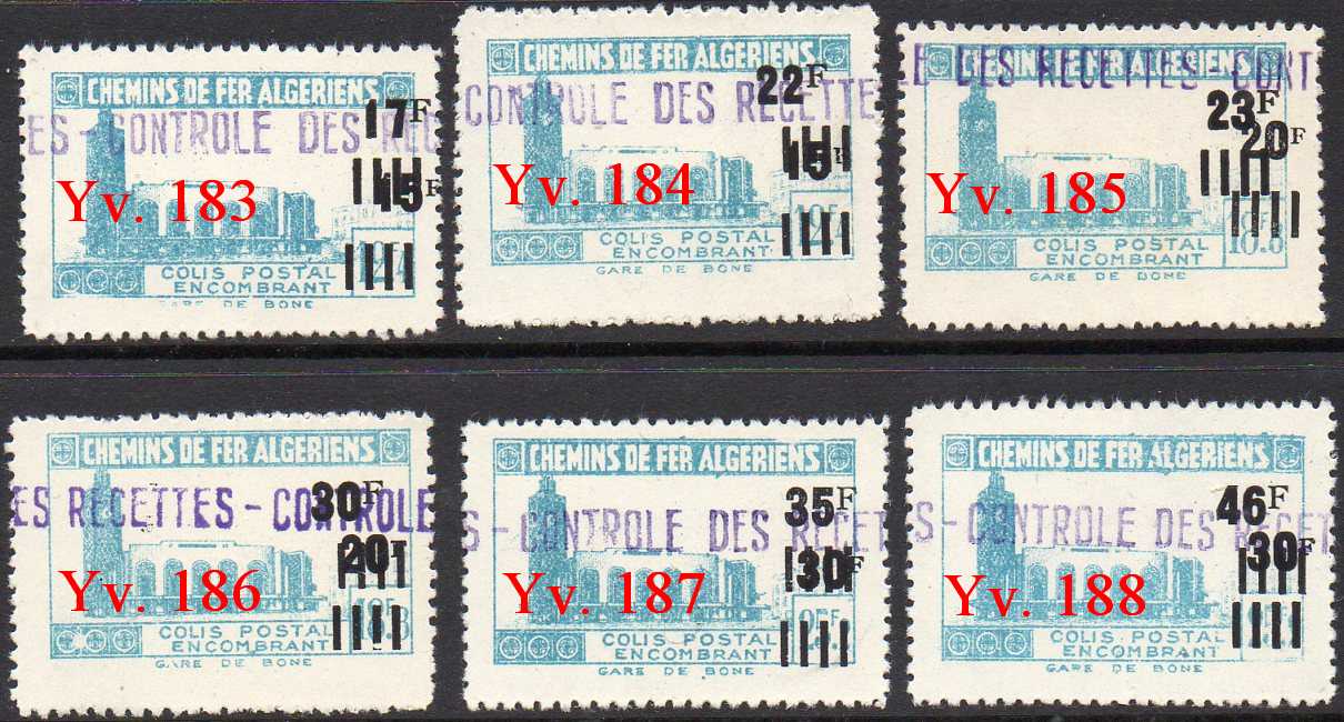 Scan of Yvert 183-188