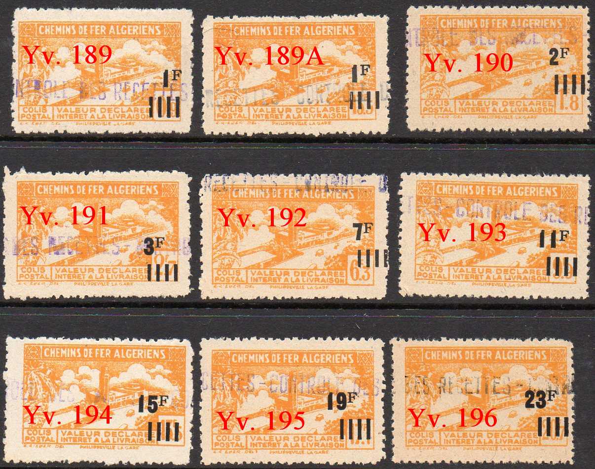 Scan of Yvert 189-196